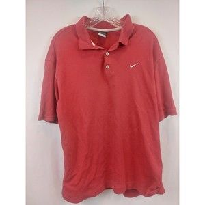 Nike Golf Dri-Fit Men's Short Sleeved Polo Shirt Size Large Red